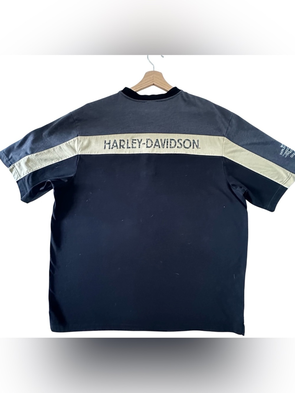 🔘Harley Davidson 1/4” Button Mens Shirt